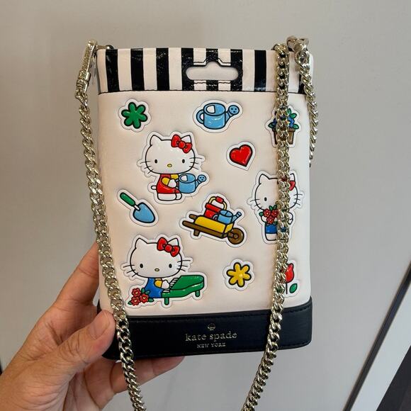 Kate Spade x Hello Kitty Sticker pack phone crossbody KK224